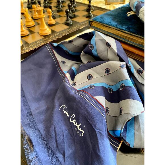 Vintage Pierre Cardin silk scarf - Picture 1 of 4